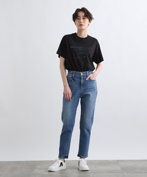 INDIVI(インディヴィ)の「【WORLD for the World】ロゴTシャツ(Tシャツ/カットソー・レディース・ホワイト/ブラック・38/05/13)」の16枚目の写真