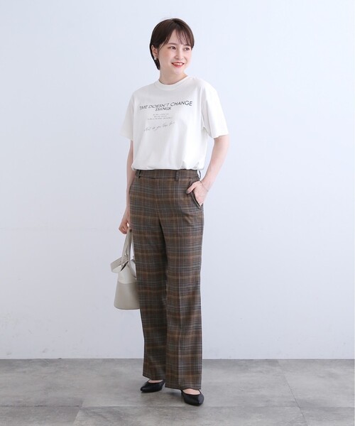 INDIVI(インディヴィ)の「【WORLD for the World】ロゴTシャツ(Tシャツ/カットソー・レディース・ホワイト/ブラック・38/05/13)」の10枚目の写真