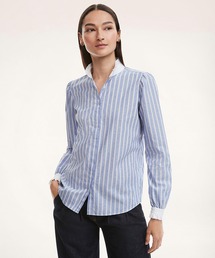 BROOKS BROTHERS（ブルックスブラザーズ）の「ジャカード ラッフルカラー ブラウス（シャツ/ブラウス）」