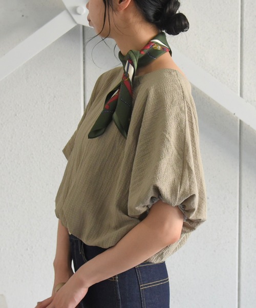 sango(sango)の「前後2WAYバルーンブラウス(Tシャツ/カットソー・レディース・ブラック/ブルー系その他/オリーブ系・FREE)」の17枚目の写真