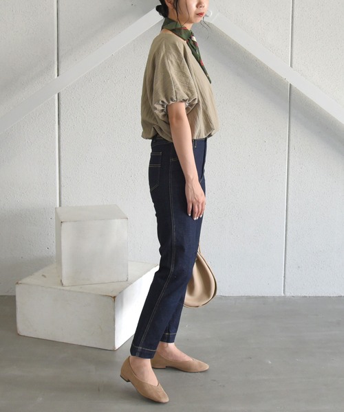 sango(sango)の「前後2WAYバルーンブラウス(Tシャツ/カットソー・レディース・ブラック/ブルー系その他/オリーブ系・FREE)」の20枚目の写真