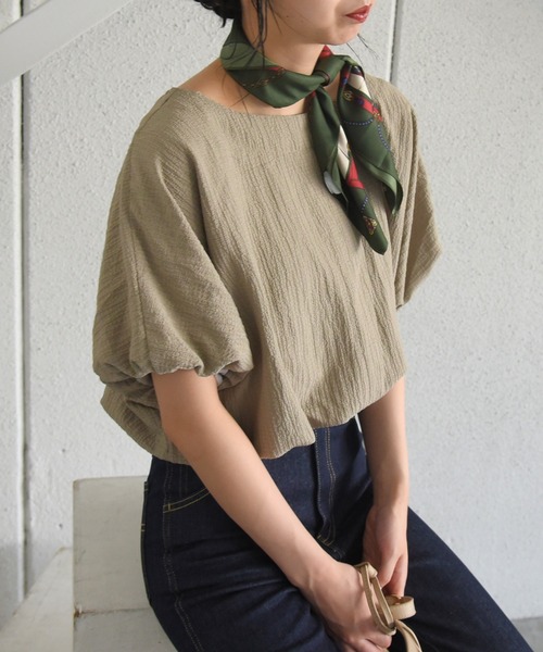 sango(sango)の「前後2WAYバルーンブラウス(Tシャツ/カットソー・レディース・ブラック/ブルー系その他/オリーブ系・FREE)」の13枚目の写真