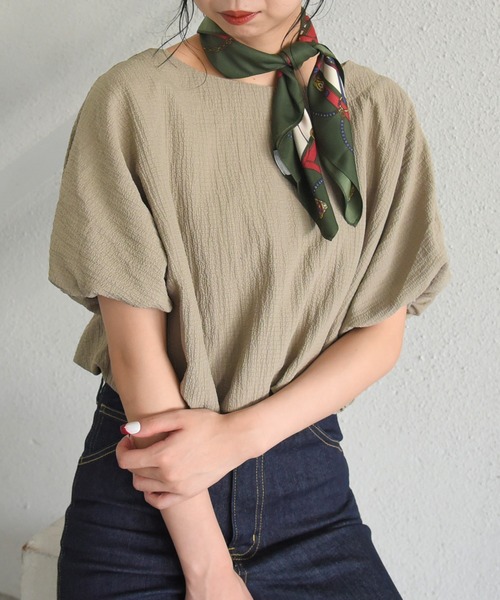 sango(sango)の「前後2WAYバルーンブラウス(Tシャツ/カットソー・レディース・ブラック/ブルー系その他/オリーブ系・FREE)」の14枚目の写真