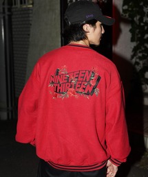 【WEB LIMITED】Schott/ショット/LINE RIB CREW INSIDEOUT/ラインリブ クルースウェット インサイドアウト