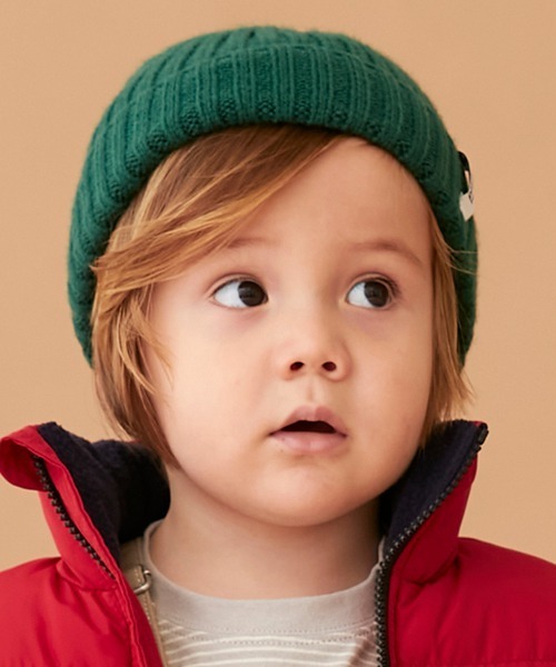 petit main(プティマイン)の「ビーニー(キャップ・キッズ・ブラック/ベージュ/サックスブルー/グリーン/アイボリー/ライトピンク・52cm/50cm/54cm)」の19枚目の写真
