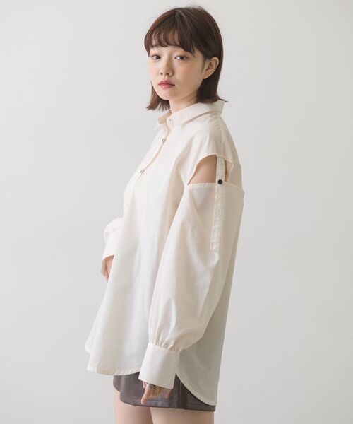 RETRO GIRL（レトロガール）の「2WAYスリーブアソートSH（シャツ/ブラウス・レディース・オフホワイト/ラベンダー/ブラウン系その他/グリーン系その他・FREE）」の13枚目の写真