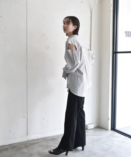 RETRO GIRL（レトロガール）の「2WAYスリーブアソートSH（シャツ/ブラウス・レディース・オフホワイト/ラベンダー/ブラウン系その他/グリーン系その他・FREE）」の21枚目の写真