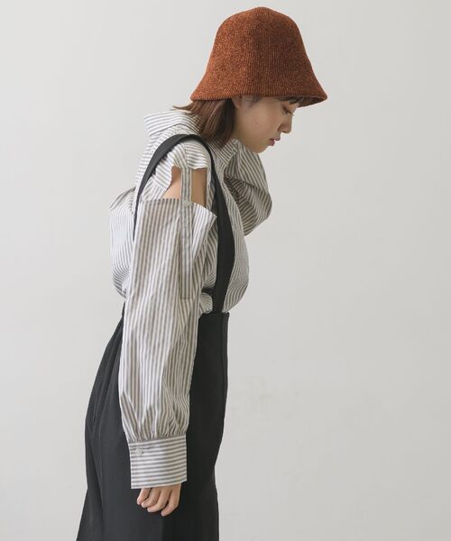 RETRO GIRL（レトロガール）の「2WAYスリーブアソートSH（シャツ/ブラウス・レディース・オフホワイト/ラベンダー/ブラウン系その他/グリーン系その他・FREE）」の10枚目の写真