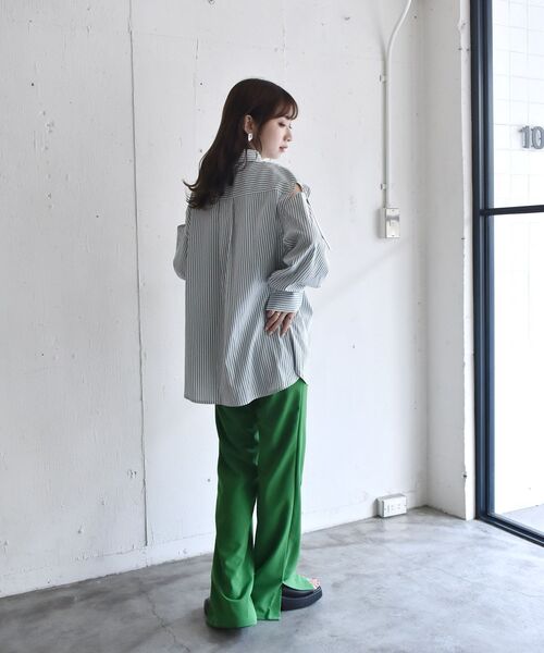 RETRO GIRL（レトロガール）の「2WAYスリーブアソートSH（シャツ/ブラウス・レディース・オフホワイト/ラベンダー/ブラウン系その他/グリーン系その他・FREE）」の11枚目の写真