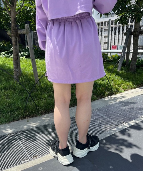 OLIVE des OLIVE（オリーブデオリーブ）の「サイドラインスカート（スカート・レディース・ピンク/パープル/ブラック・FREE）」の12枚目の写真