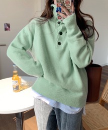 長袖タートルネックニット