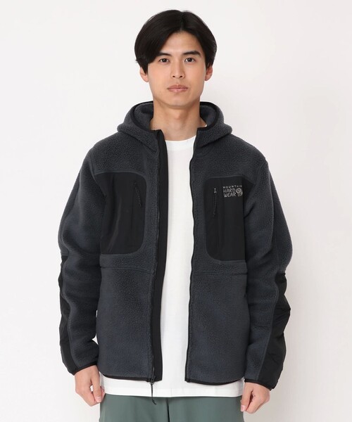 MOUNTAIN HARDWEAR（マウンテンハードウェアー）の「【Mountain Hardwear】ハイキャンプフリースフーディ（パーカー・メンズ・グレー/グリーン/カモフラージュ/ダークパープル・L/M/S）」の10枚目の写真