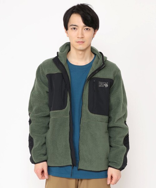 MOUNTAIN HARDWEAR（マウンテンハードウェアー）の「【Mountain Hardwear】ハイキャンプフリースフーディ（パーカー・メンズ・グレー/グリーン/カモフラージュ/ダークパープル・L/M/S）」の12枚目の写真