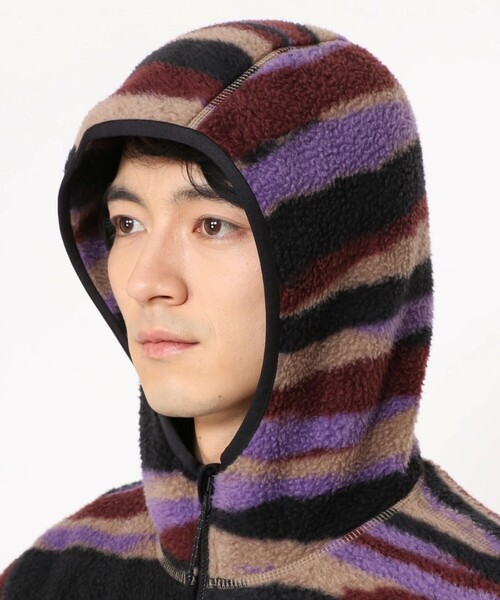 MOUNTAIN HARDWEAR（マウンテンハードウェアー）の「【Mountain Hardwear】ハイキャンプフリースフーディ（パーカー・メンズ・グレー/グリーン/カモフラージュ/ダークパープル・L/M/S）」の11枚目の写真