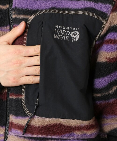 MOUNTAIN HARDWEAR（マウンテンハードウェアー）の「【Mountain Hardwear】ハイキャンプフリースフーディ（パーカー・メンズ・グレー/グリーン/カモフラージュ/ダークパープル・L/M/S）」の9枚目の写真