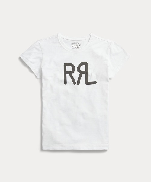ロゴ コットン ジャージー Tシャツ（Tシャツ/カットソー）｜RRL