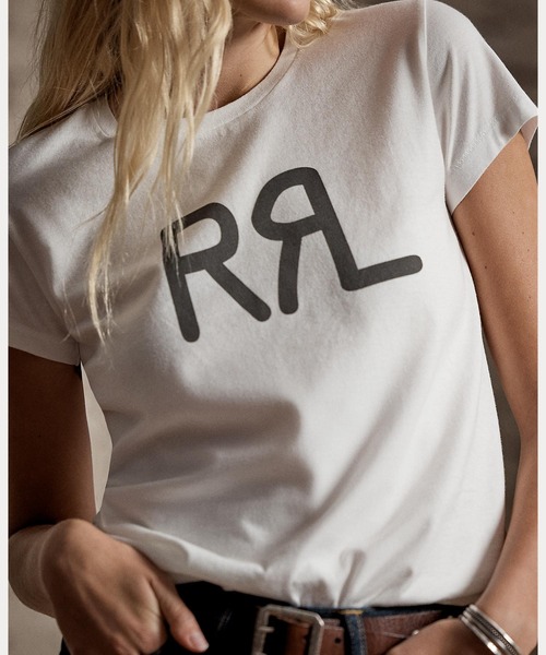 ロゴ コットン ジャージー Tシャツ（Tシャツ/カットソー）｜RRL