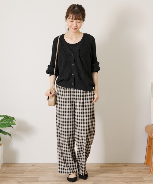 URBAN RESEARCH Sonny Label(アーバンリサーチサニーレーベル)の「『イージーケア/毛玉防止』コットンバンブー片畦カーディガン(カーディガン/ボレロ・レディース・ブラック/グレイッシュベージュ/ブラウン/ピンク・FREE)」の19枚目の写真