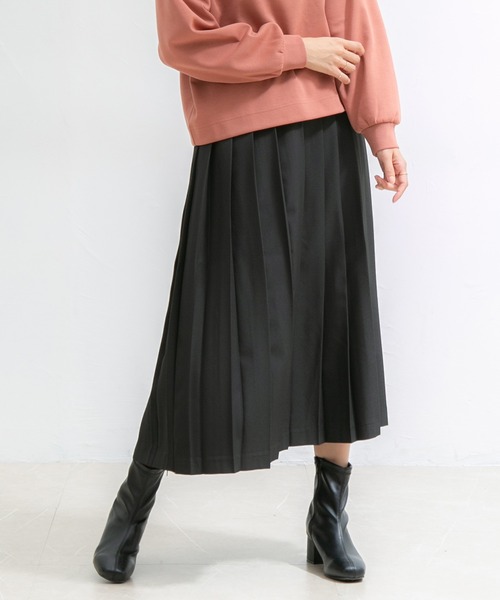 Honeys(ハニーズ)の「プリーツロングスカート(スカート・レディース・オレンジ系その他/ブラック/イエロー系その他/ブルー系その他/グリーン系その他・S/L/M)」の1枚目の写真