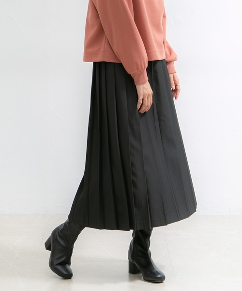 Honeys(ハニーズ)の「プリーツロングスカート(スカート・レディース・オレンジ系その他/ブラック/イエロー系その他/ブルー系その他/グリーン系その他・S/L/M)」の7枚目の写真