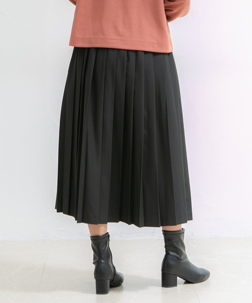 Honeys(ハニーズ)の「プリーツロングスカート(スカート・レディース・オレンジ系その他/ブラック/イエロー系その他/ブルー系その他/グリーン系その他・S/L/M)」の8枚目の写真