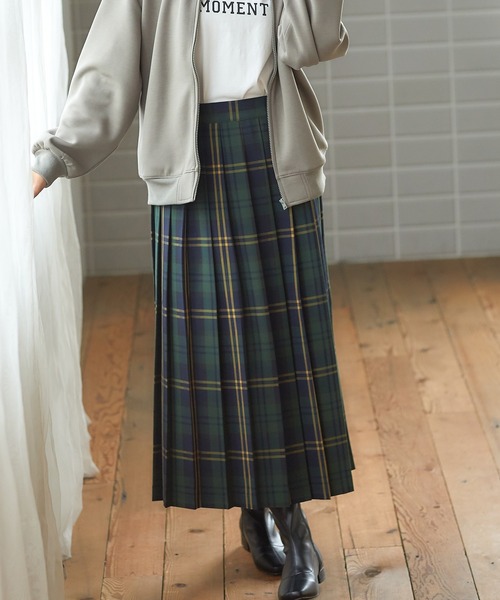 Honeys(ハニーズ)の「プリーツロングスカート(スカート・レディース・オレンジ系その他/ブラック/イエロー系その他/ブルー系その他/グリーン系その他・S/L/M)」の16枚目の写真