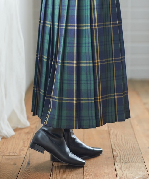 Honeys(ハニーズ)の「プリーツロングスカート(スカート・レディース・オレンジ系その他/ブラック/イエロー系その他/ブルー系その他/グリーン系その他・S/L/M)」の19枚目の写真