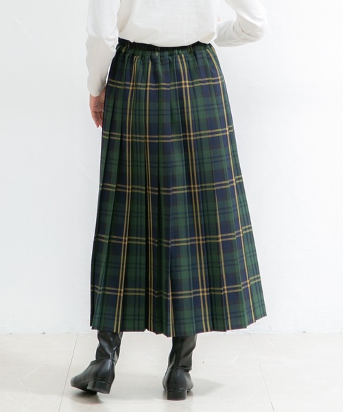 Honeys(ハニーズ)の「プリーツロングスカート(スカート・レディース・オレンジ系その他/ブラック/イエロー系その他/ブルー系その他/グリーン系その他・S/L/M)」の21枚目の写真