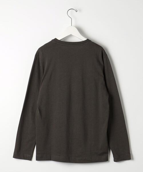 green label relaxing(グリーンレーベルリラクシング)の「オーガニック スリーク クルーネック カットソー ロンT(Tシャツ/カットソー・メンズ・ブラック/ホワイト/ダークブラウン・M/XXL/L/XL/S)」の10枚目の写真