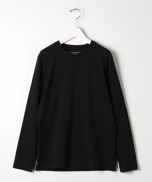green label relaxing(グリーンレーベルリラクシング)の「オーガニック スリーク クルーネック カットソー ロンT(Tシャツ/カットソー・メンズ・ブラック/ホワイト/ダークブラウン・M/XXL/L/XL/S)」の13枚目の写真