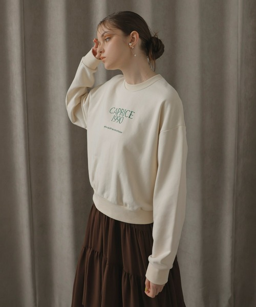 EIMY ISTOIRE（エイミーイストワール）の「ビッグスウェットプルオーバー（スウェット・レディース・ネイビー/ライトピンク/ピンク/ブルー/アイボリー・FREE）」の18枚目の写真