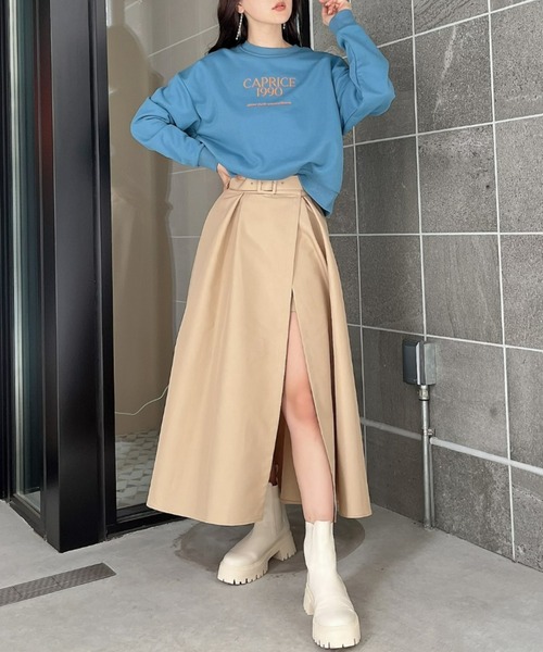 EIMY ISTOIRE（エイミーイストワール）の「ビッグスウェットプルオーバー（スウェット・レディース・ネイビー/ライトピンク/ピンク/ブルー/アイボリー・FREE）」の8枚目の写真