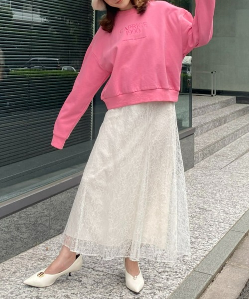 EIMY ISTOIRE（エイミーイストワール）の「ビッグスウェットプルオーバー（スウェット・レディース・ネイビー/ライトピンク/ピンク/ブルー/アイボリー・FREE）」の14枚目の写真