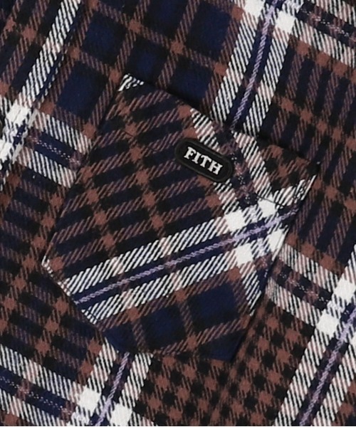 FITH（フィス）の「ネルチェック 長袖 シャツ（シャツ/ブラウス・キッズ・ネイビー/グレー・120/110/80/90/100）」の7枚目の写真