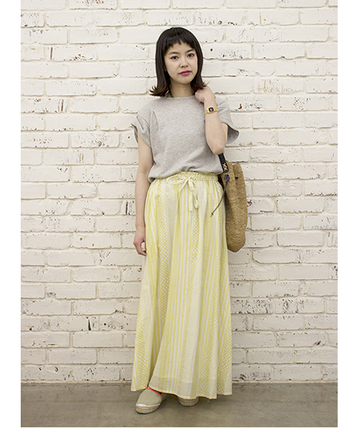 CIAOPANIC(チャオパニック)の「【Ciaopanic】吊り裏毛袖口ターンバックTOPS(Tシャツ/カットソー・レディース・ホワイト/ブラック/ライトグレー・FREE)」の6枚目の写真
