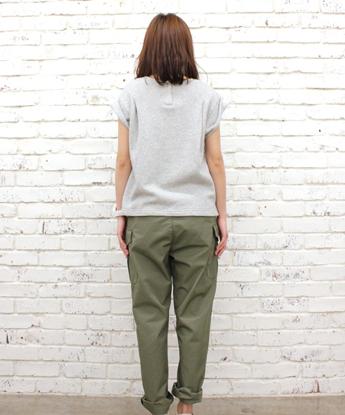 CIAOPANIC(チャオパニック)の「【Ciaopanic】吊り裏毛袖口ターンバックTOPS(Tシャツ/カットソー・レディース・ホワイト/ブラック/ライトグレー・FREE)」の11枚目の写真