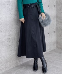 clear | ベルト付きフレアスカート≪2023SS≫(スカート)