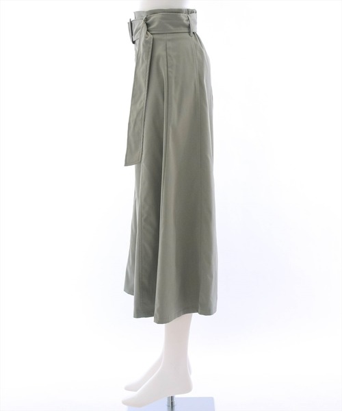 clear（クリア）の「ベルト付きフレアスカート（スカート・レディース・チャコールグレー/ブラック/カーキ・F）」の5枚目の写真
