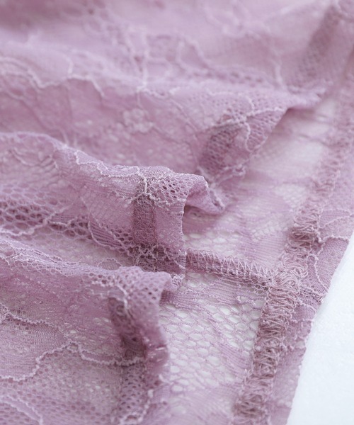 n'OrLABEL（ノアールレーベル）の「『ミリオンホットタートルネックレース切替ロンT』（Tシャツ/カットソー・レディース・アイボリー/ブラック/ラベンダー/グレイッシュブルー・L/LL/M）」の12枚目の写真