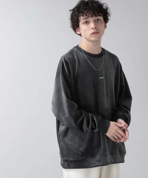 RAGEBLUE（レイジブルー）の「マイクロシャギー/プチ刺繍クルーネック（スウェット・メンズ・ブルー/オフホワイト/ブラウン/ブラック/ダークグレー/ダークグリーン/ホワイト系その他・SMALL/MEDIUM/LARGE）」の10枚目の写真