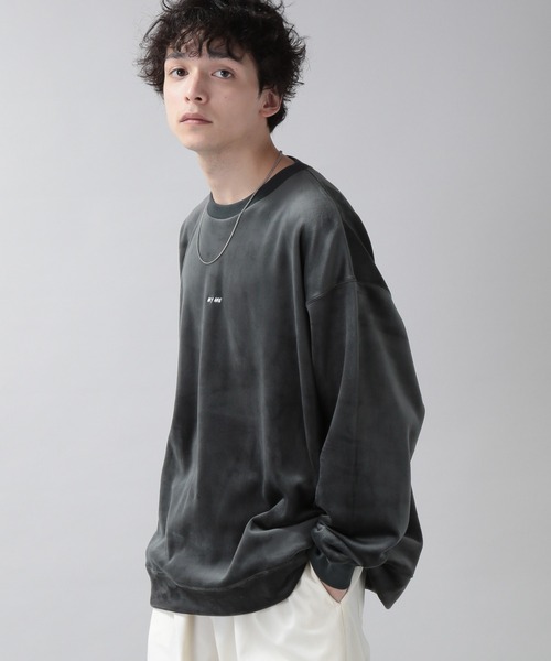 RAGEBLUE（レイジブルー）の「マイクロシャギー/プチ刺繍クルーネック（スウェット・メンズ・ブルー/オフホワイト/ブラウン/ブラック/ダークグレー/ダークグリーン/ホワイト系その他・SMALL/MEDIUM/LARGE）」の11枚目の写真