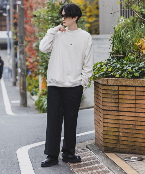 RAGEBLUE（レイジブルー）の「マイクロシャギー/プチ刺繍クルーネック（スウェット・メンズ・ブルー/オフホワイト/ブラウン/ブラック/ダークグレー/ダークグリーン/ホワイト系その他・SMALL/MEDIUM/LARGE）」の15枚目の写真