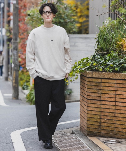 RAGEBLUE（レイジブルー）の「マイクロシャギー/プチ刺繍クルーネック（スウェット・メンズ・ブルー/オフホワイト/ブラウン/ブラック/ダークグレー/ダークグリーン/ホワイト系その他・SMALL/MEDIUM/LARGE）」の16枚目の写真