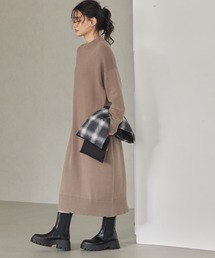 AMERICAN HOLIC | ブラッシュヤーンモックネックニットワンピース(ワンピース)