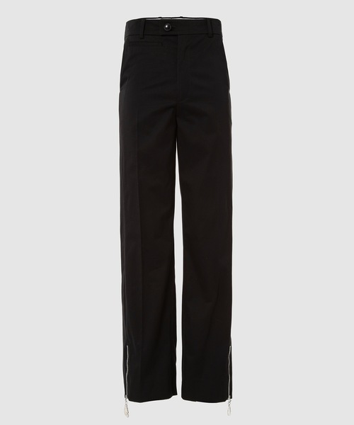 NAMACHEKO AW22 黒 ベルトループ付きパンツ NAMACHEKO AW22 黒 ベルトループ付きパンツ