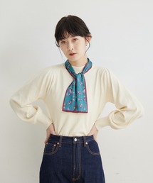 idem | scarf × high neck knit/スカーフ付きハイネックニット(ニット/セーター)