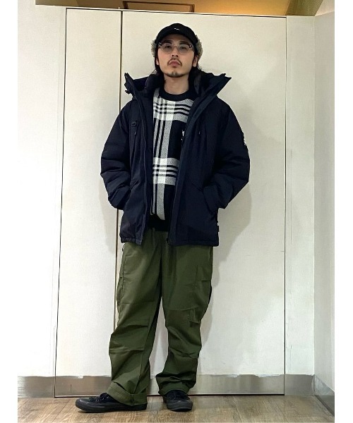 BACK NUMBER(バックナンバー)の「【BACK NUMBER】チェック柄クルーニット(ニット/セーター・メンズ・ブラック/オフホワイト・L/M/S/XL)」の16枚目の写真