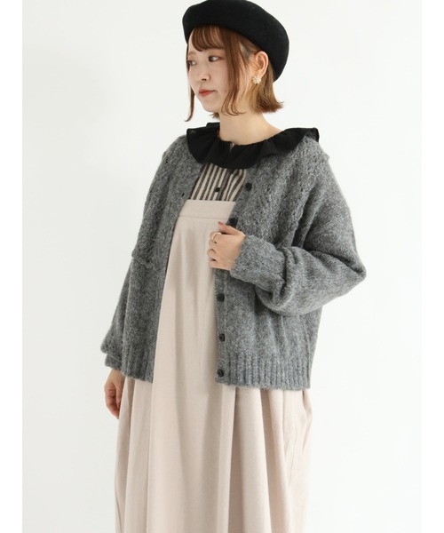 Samansa Mos2(サマンサ モスモス)の「配色襟フリルブラウス(シャツ/ブラウス・レディース・ベージュ/ブラック/モカ・フリ-)」の18枚目の写真