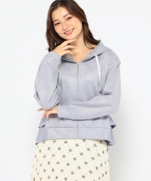 MISCH MASCH（ミッシュマッシュ）の「後ろペプラムスエードパーカー（パーカー・レディース・ホワイト/ベージュ/ブルー系その他/ピンク系その他・MEDIUM）」の20枚目の写真