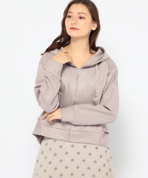 MISCH MASCH（ミッシュマッシュ）の「後ろペプラムスエードパーカー（パーカー・レディース・ホワイト/ベージュ/ブルー系その他/ピンク系その他・MEDIUM）」の22枚目の写真